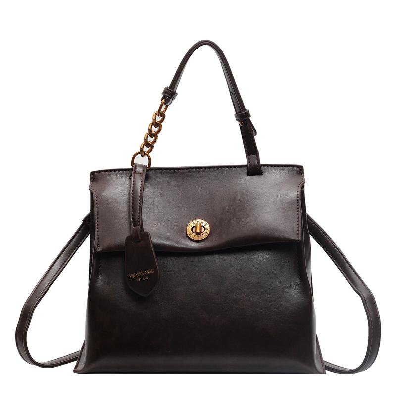 Premium Texture Retro Backpack Women's Autumn and Winter New Versatile Student Backpack Portable Commuter Bag Messenger Bag