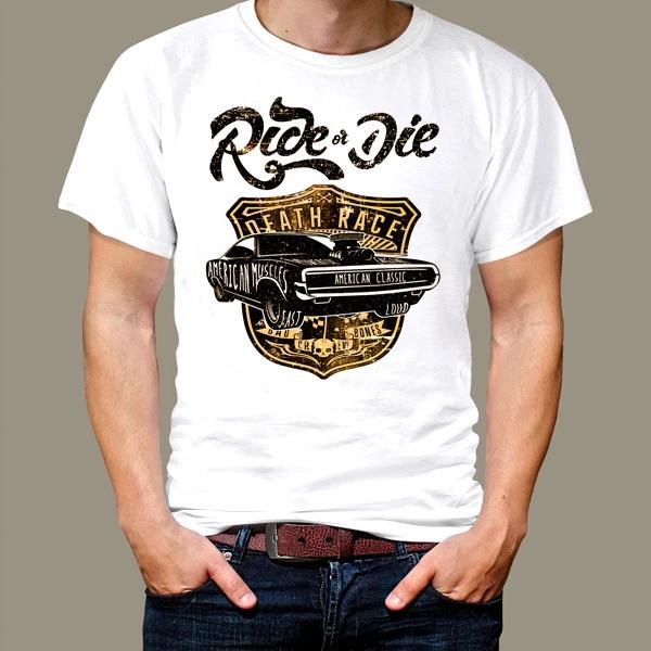 Muscle car T-Shirt Sports Car Retro Motorcycle Vintage rebel skull biker tattoo XL