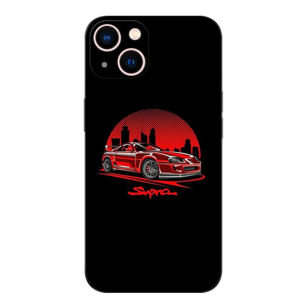 Schwarzes TPU-Gehäuse für Realme 2 3 3i 5i 5s 6s 7i 6 7 8 8i pro 4g 5g Abdeckung HKS Supra 2JZ