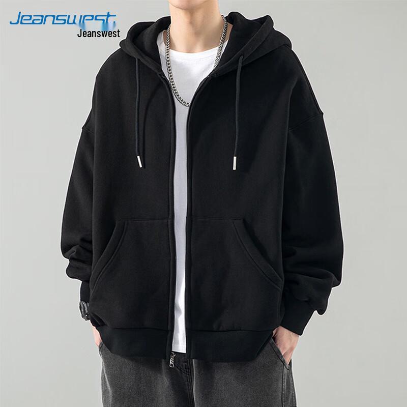 

Jeanswest Men s Hooded Zip-Up Sweatshirt Jacket 3XL