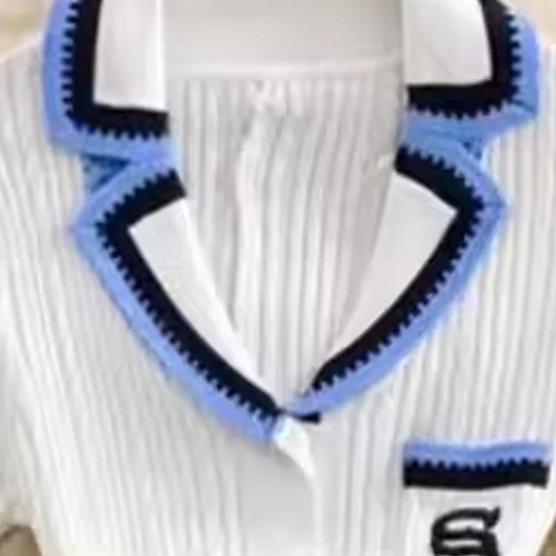 Europejsko-amerykańska letnia długa dzianinowa sukienka damska z kołnierzykiem polo, dopasowana