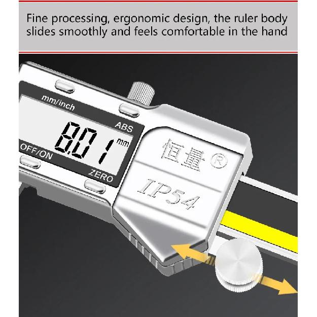 Premium External Groove Tip Digital Caliper Brake Disc Wear Measurement Tool Brake Pad Thickness Measurement Vernier Caliper