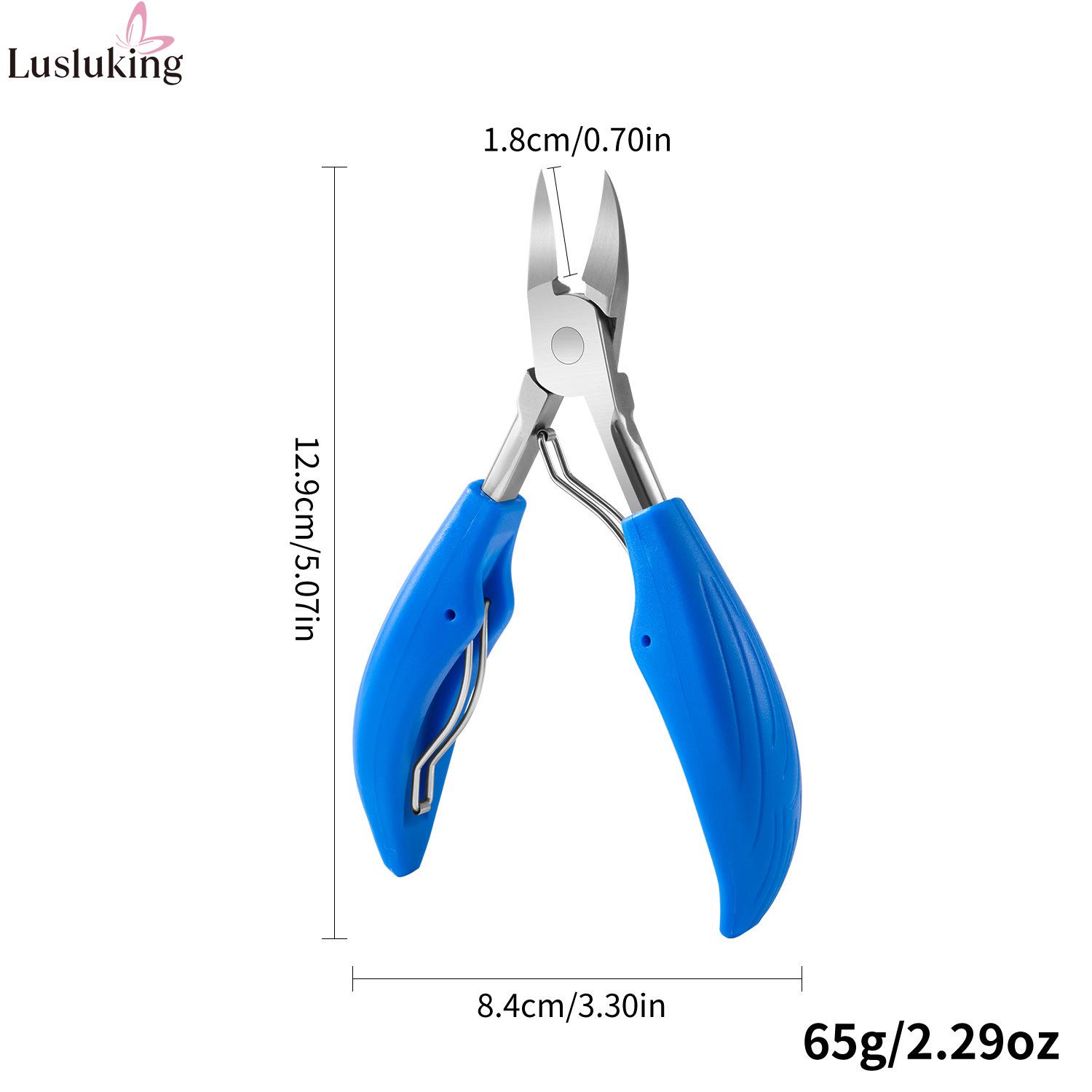 

Professional German-Style Ingrown Nail Clippers: Precision Pedicure Tool with Pointed Oblique Blade and Eagle Beak Pliers for Nail Groove Care.