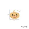 4Pcs/lot Halloween Charms Stainless Steel Pumpkin Ghost Bat Pendant for Making DIY Necklace Jewelry Accessories Supplies