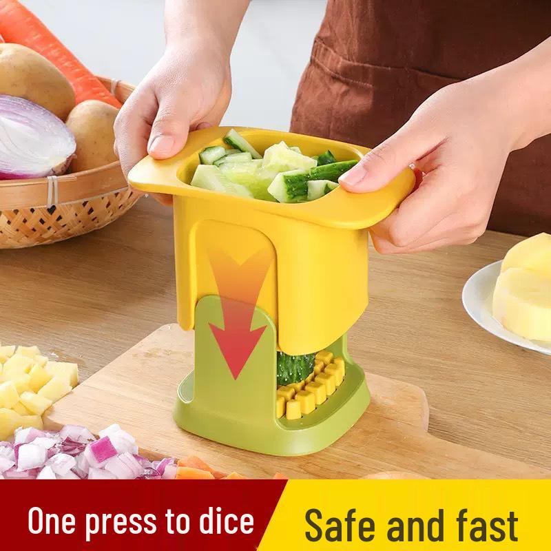 Multifunctional Vegetable and Fruit Dicer: Diced Onion, Potato, and French Fry Cutter for Kitchen Use