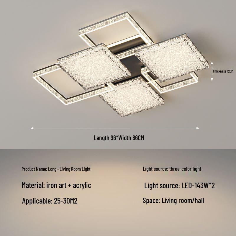 Pre-owned Retro Crystal Ceiling Light for Living Room, Dining, Study, or Bedroom