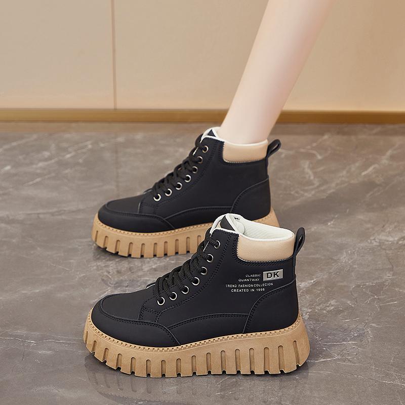 Large cotton shoes winter velvet thickened short boots sub-zero boots fur integrated snow boots