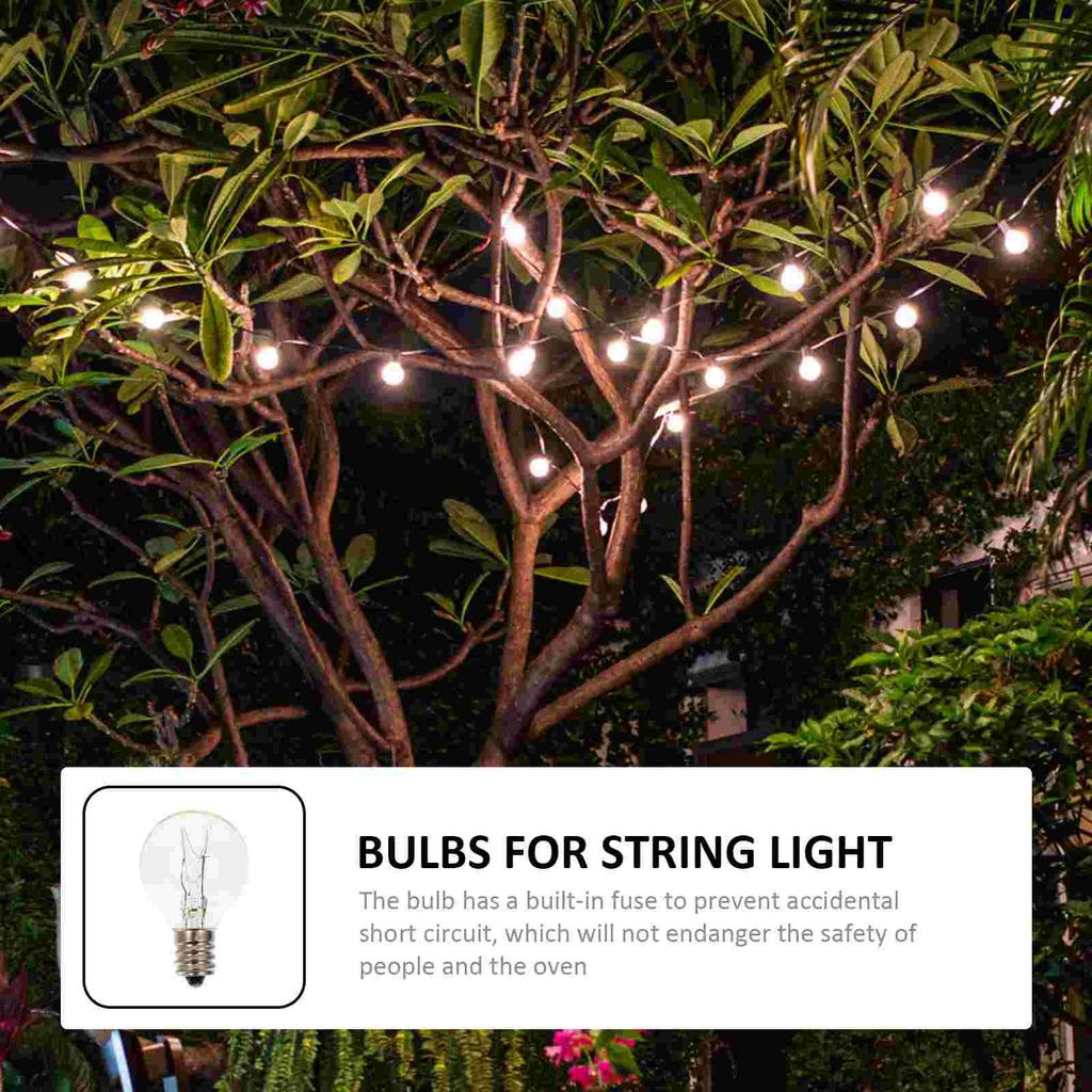 6 Pcs Aromatherapy Light Bulb Microwave Lamp E12 Base Wax Scent Warmer Clear Glass Dimmable for Fragrance Diffuser