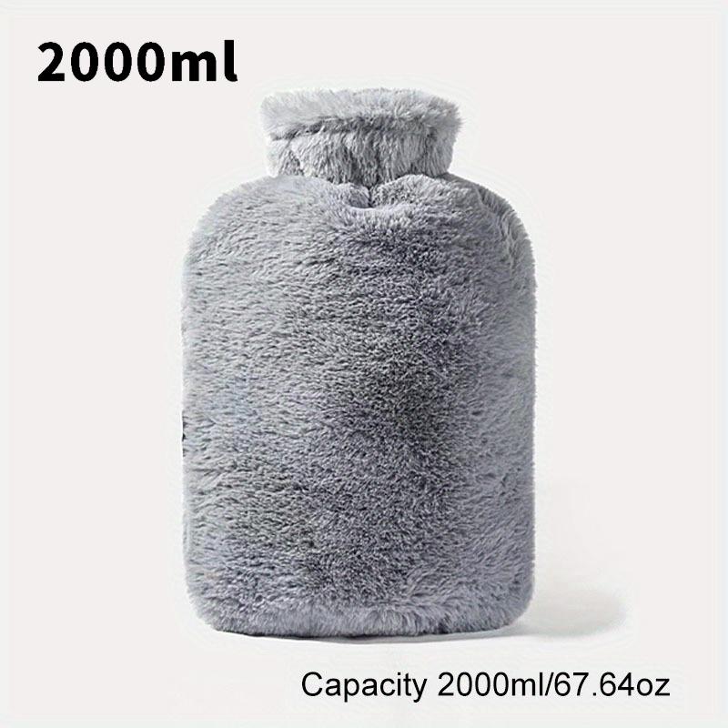 1 Piece of 33.81oz/67.63oz Large Capacity Plush Hot Water Bag: Made of PVC Material, Hand Warmer Very Suitable for Beds