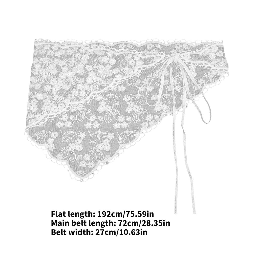 Vyšívaný vlasový šátek krajková bandana fotografické rekvizity krajkový turban pro dospělé děti vyšívaná baletcore pokrývka hlavy