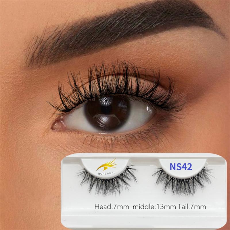 New Arrivals Soft Light Matte Synthetic Hair Faux Mink Handmade Eyelashes Korean Vegan Custom Lashes Cluster Reusable