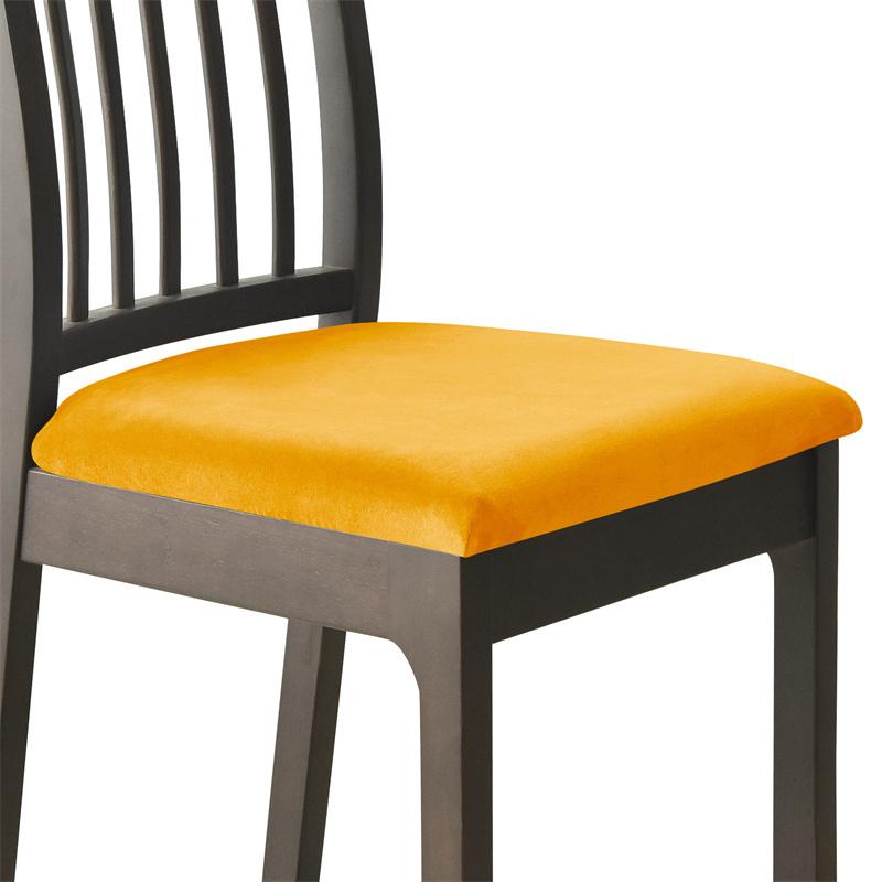 1pc Solid Color Chair Cover Anti-slip Dust-proof Chair Case Four Season Universal Seat Protector for Living Room Wedding Banquet