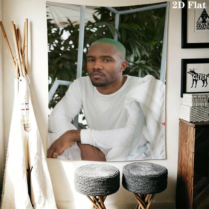 Frank Ocean Wandteppich Ästhetischer Wandbehang Bedruckte Stoffdecke Dekorative Wandteppiche für Schlafzimmer Wohnzimmer Heimdekoration