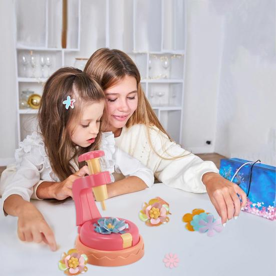 1 Set DIY Fabric Flower Bouquet Kit Kids Handmade Colorful Flower Making Toy Toddlers Girls Educational Floral Bouquet Arts Crafts Activities Toy