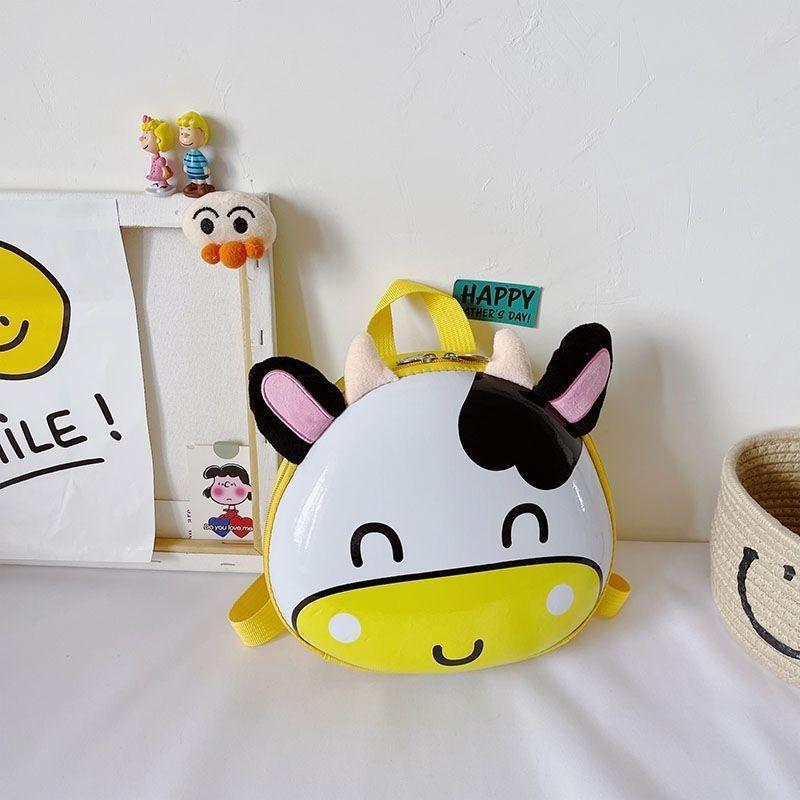 

Cow Pattern Hard Shell Backpack Schoolbag Waterproof Breathable Birthday Gift жёлтый