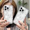 Phone Case For iPhone 17 Pro Max Air 16E 16 15 14 13 12 11 7 8 Plus XS X XR Christmas Winter Snowflake Shaped Pattern Soft Cover