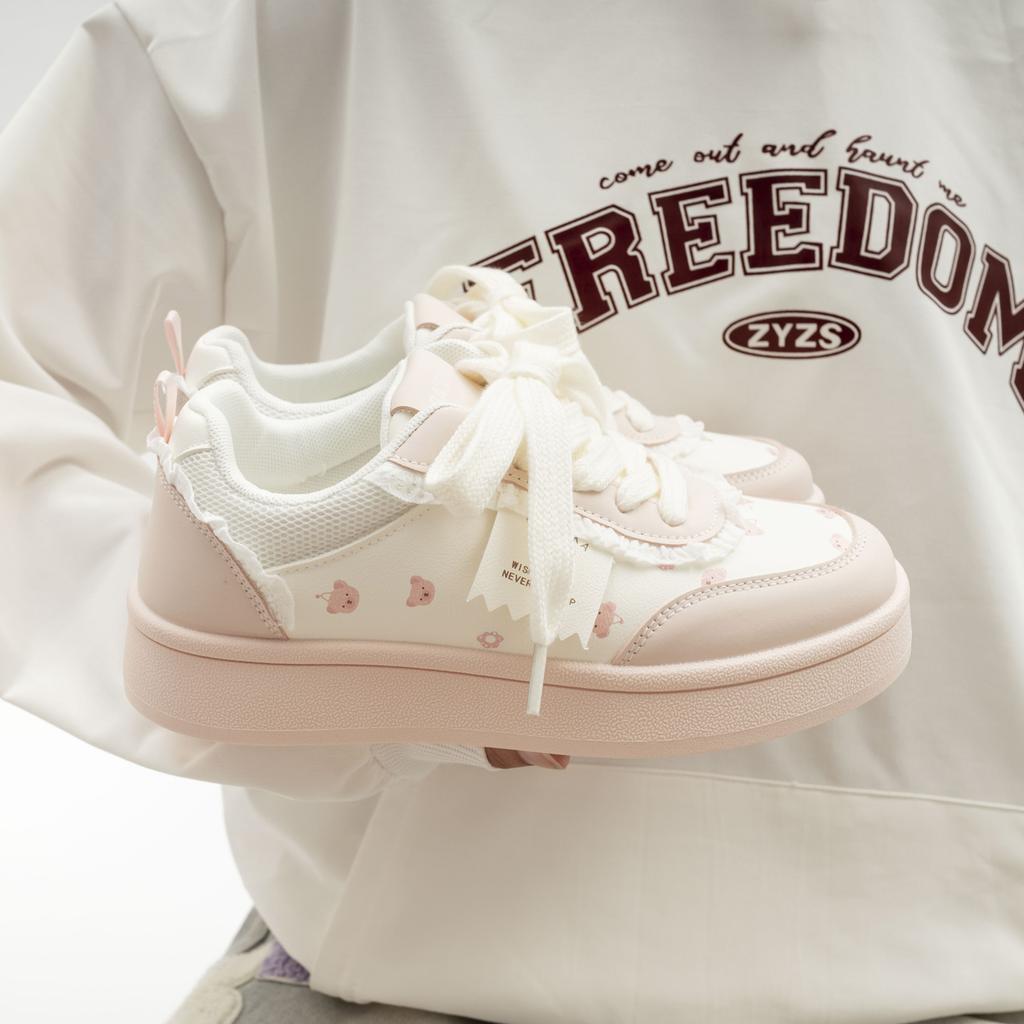 Niche high-value platform shoes autumn students with skirts casual sports board shoes