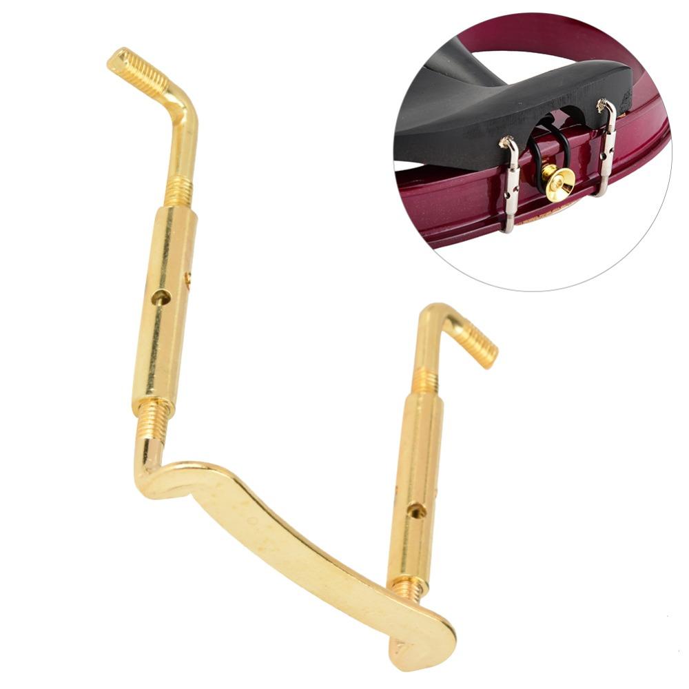 3PCS Gold Color Violin Chin Rest Clamp Metal Violin Replacement Parts  Violin Replacement