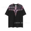Summer Men's and Women's Same Fashion Trend T-shirt Personalized Trend Wing Printing Comfortable and Simple