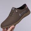 2025 new men's leather shoes spring casual men's shoes soft-soled casual one-pedal casual shoes factory