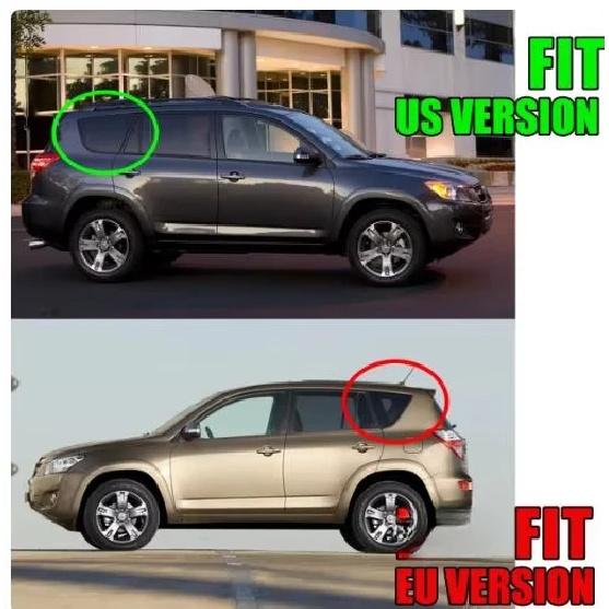 4 ks Gumové lišty vnějších oken USA nebo EU pro Toyota RAV4 2009-2012 75720-0R020 Ochrana skla Vodotěsná lišta pro sklo RAV-4 XA30