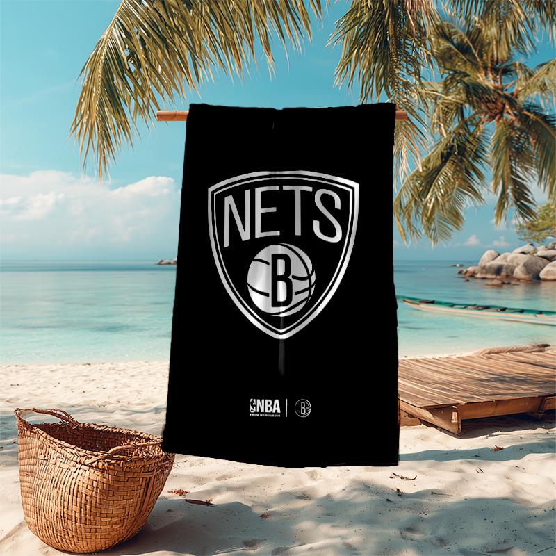 Ultra-Soft Beach Towel with Brooklyn Nets Theme,Ideal for Pool - Camping, Diving - Perfect Travel Essential, Vibrant Beach Towel.