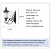 2.2*2.8cm White/Warm Light Model ABS Metal Material Sand Table Chandelier New Dollhouse Wall Lamp