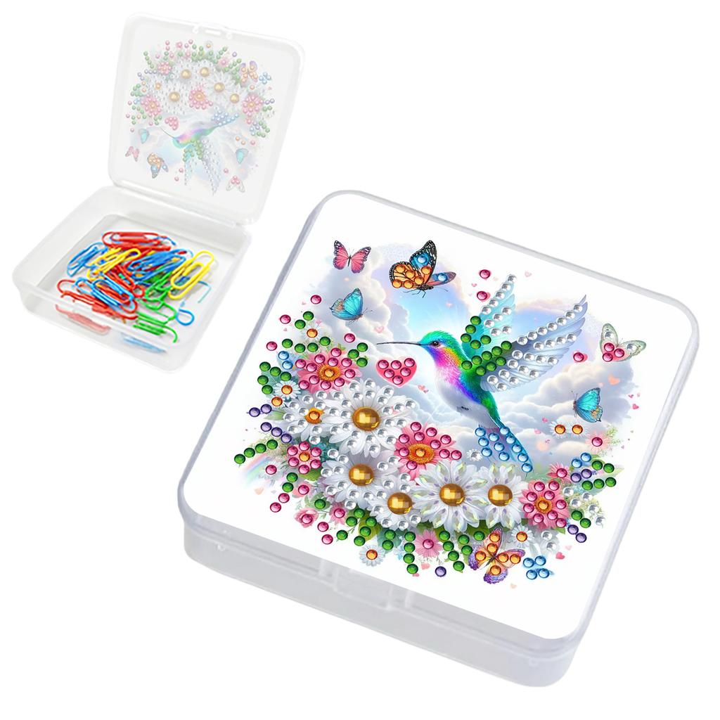 5D DIY Diamond Painting Storage Box Clear Organizer Plastic Case for Beads Jewelry Travel and Nail Art Accessories