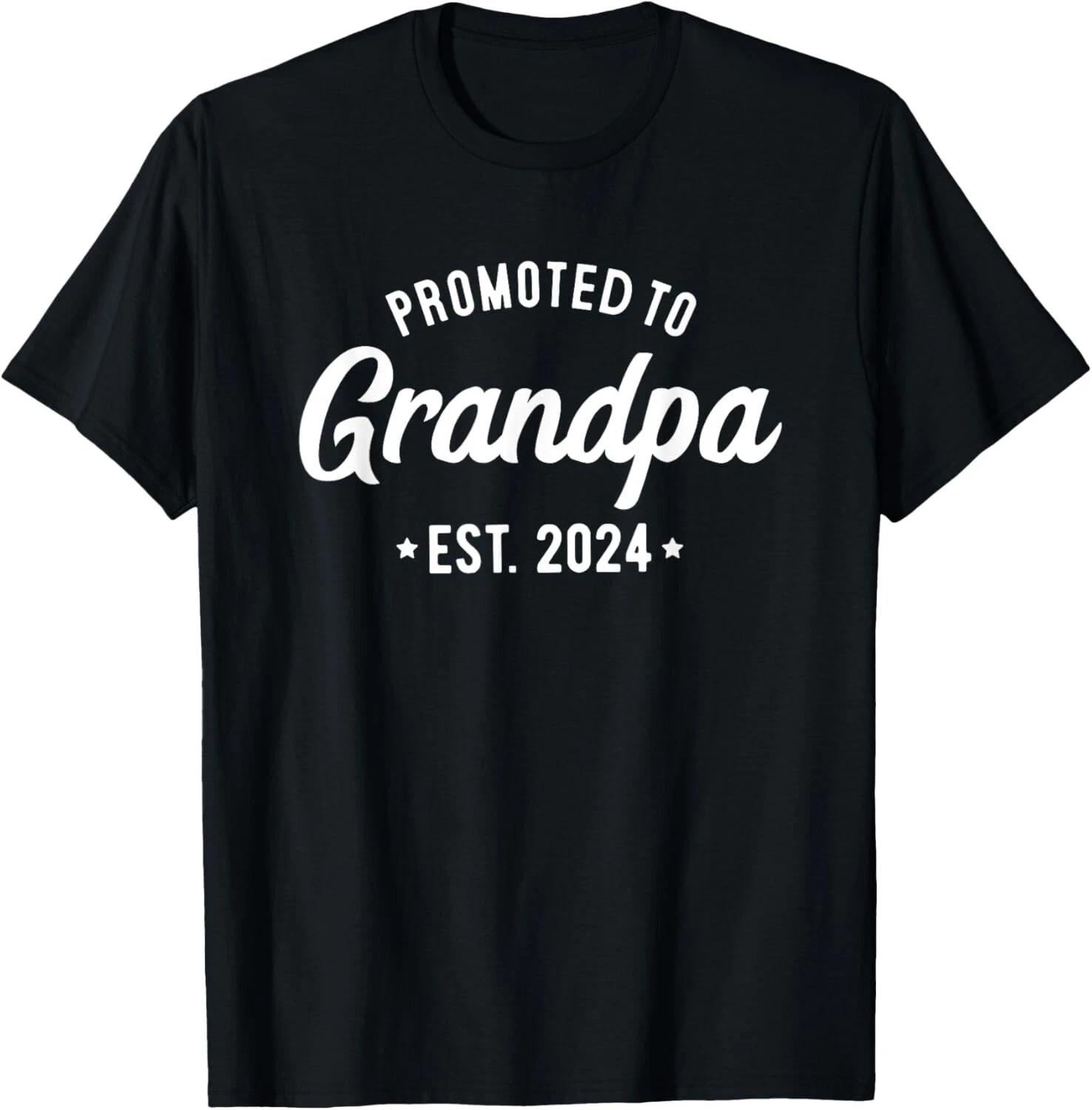 

Promoted to Grandpa 2024 Soon to Be Grandfather New Grandpa Gift Unisex T-Shirt 3XL