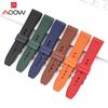 Fluoro Rubber Strap 18/20/22mm Quick Release Soft Sport Waterproof Men Women Replacement Universal Watch Band for Huawei GT3 Pro
