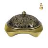Kowloon Alloy Incense Burner, Scented Incense Burner for Tea Ceremony and Buddhist Altar, Antique-Style Openwork Incense Plate, Small Incense Burner,