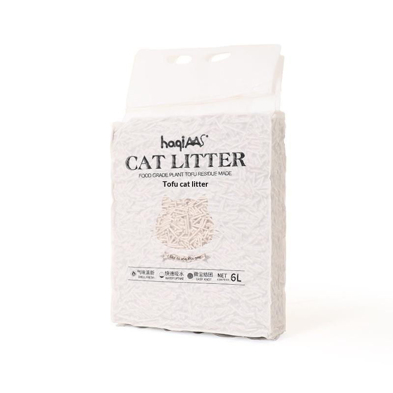 Originální rostlinná tofu kočkolit 6L Zelený čaj Směs rostlinné kočkolity Rychle hrudkující Potřeby pro domácí mazlíčky