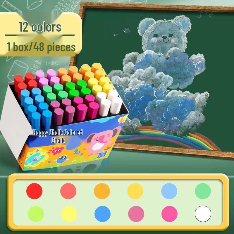 Vibrant Chalkboard Art Chalk: Micro-Dust for Kids, Teachers, & Home Use
