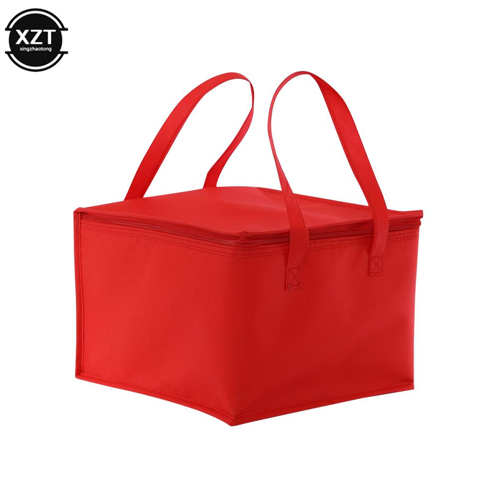 Nuova Borsa Termica Frigo Isolante Fresca Pranzo Cibi Bevande Scatole Conservazione Bevande Grandi Quadrate Borse Refrigerate Zip Picnic Carta Stagnola Borsa Cibo