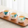 1 Pc Chinese Ceramic Teacup Handmade Lotus Tea Bowl Travel Master Meditation Cup Porcelain Tea Cup Household Tea Set 60ml