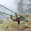 Fishing Rod Racks 360 Degree Adjustable Single/Double Turret Fishing Pole Holder Universal Fishing Rods Fix Pole Stand