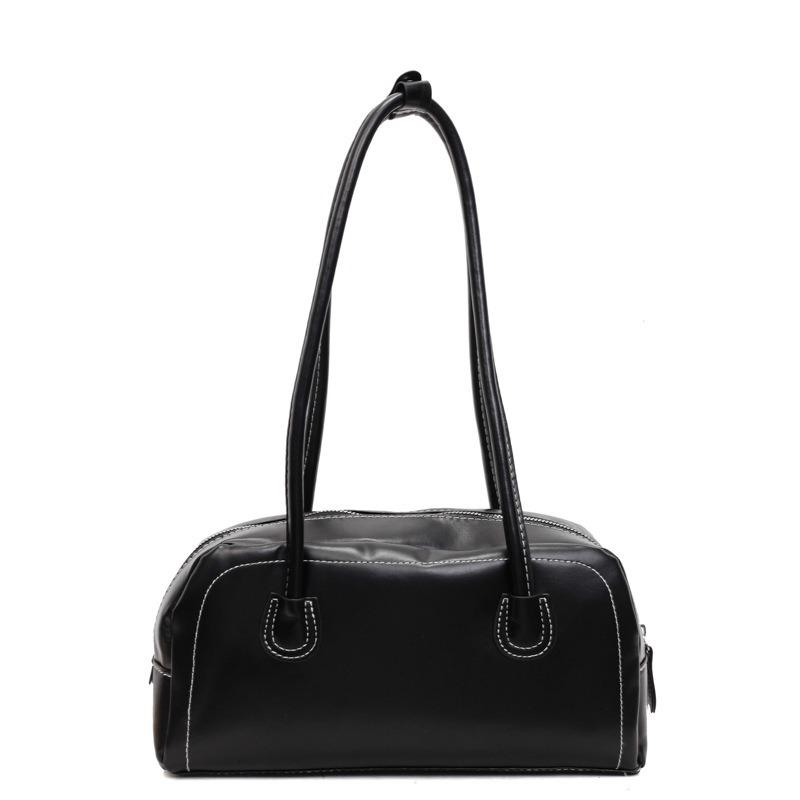 Retro Large-capacity Casual Solid Color Commuting New Fashion Texture Popular Portable Shoulder Armpit Bag