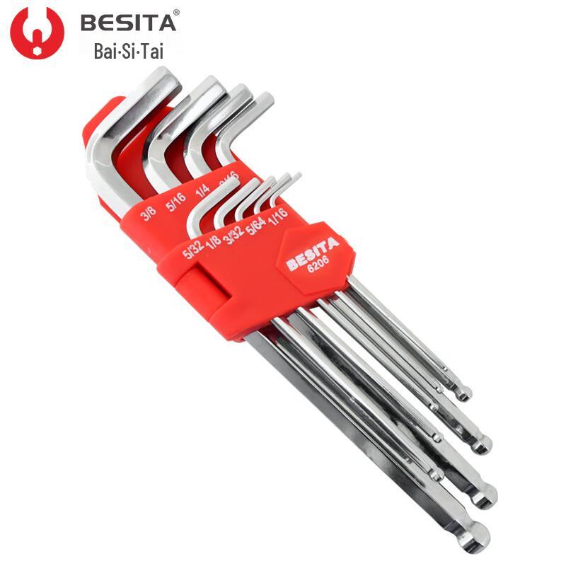 BESITA 9-Piece Imperial Hex Wrench Set