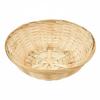 Round Bamboo Basket Handwoven Woven OpenWeave Storage Item for Tabletop