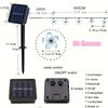 1pc 6.5M30LED Solar String Sakura Lights LED Outdoor Waterproof Festival Garden Decorative Lights Solar Garden Light