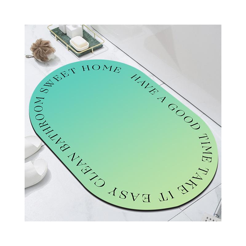 Modern Simple Household Diatom Mud Mat Bathroom Non-slip Mat Toilet Toilet Easy To Dry Absorbent Foot Mat