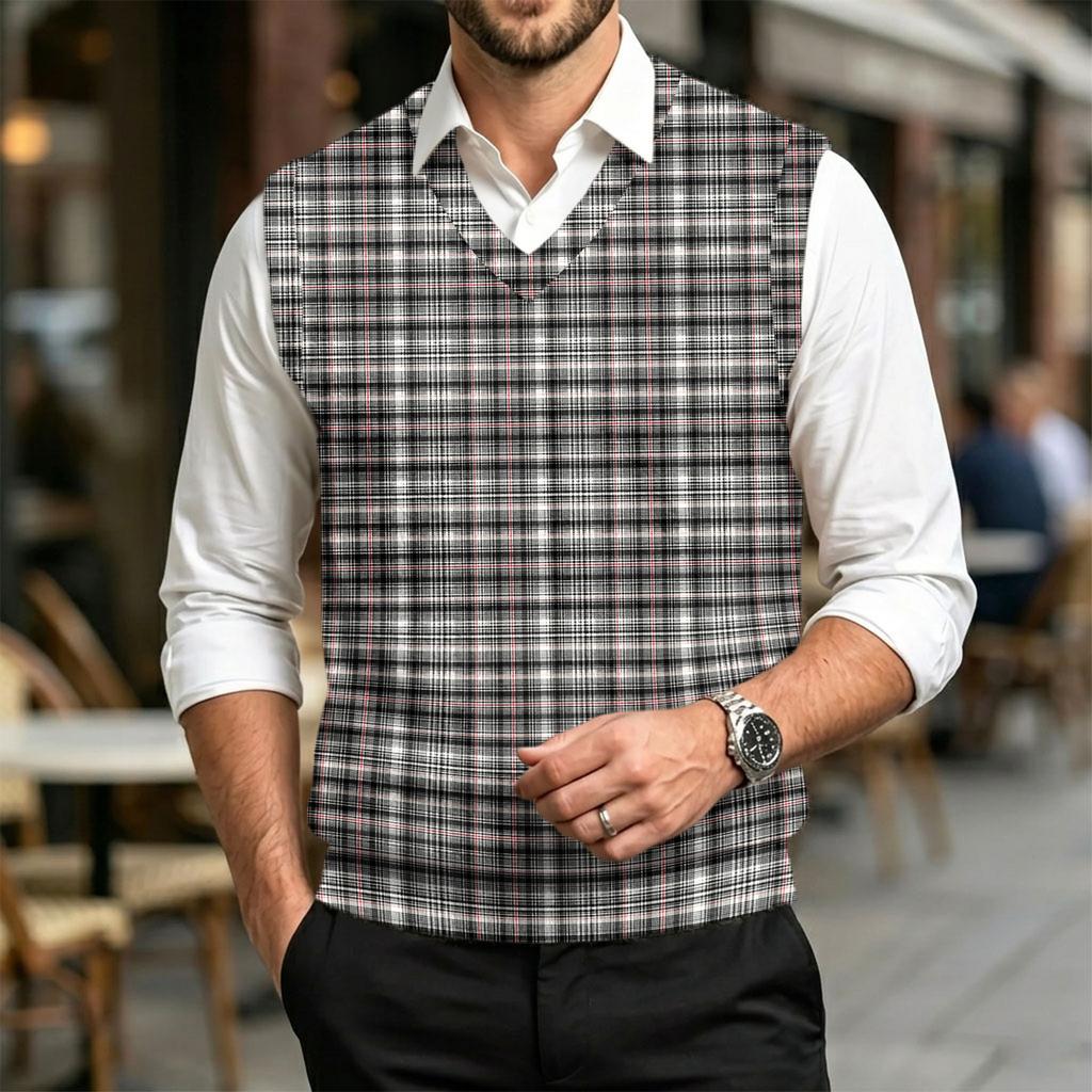 Men's Casual Wool- V-Neck Knit Sweater Vest for Commute