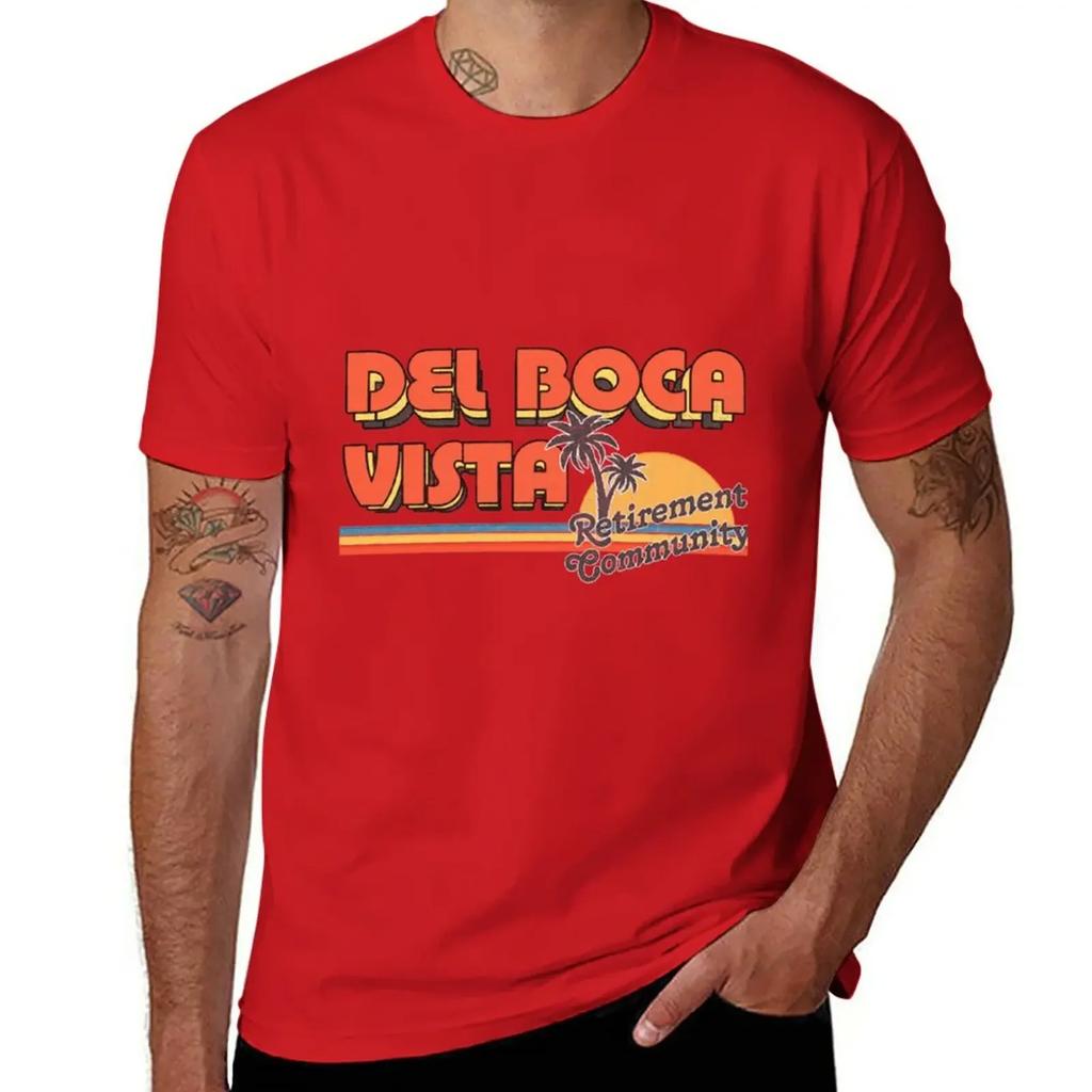 Del Boca Vista/Faded Style 90s Design T-Shirt oversizeds plus sizes cute tops plain white t shirts men