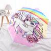 Parapluie Pliant Automatique Licorne Arc-en-ciel - Design Pliant en 3 Parties Portable avec Armature en Acier à 8 Baleines, Parfait pour l'Extérieur et les Cadeaux Festifs010440