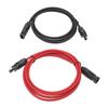 Solar Panel PV Cable Black Red Solar Panel Extension Cable with Male and Female Connectors 2m