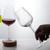 Nordic vertical striped red wine glass, champagne glass, creative striped crystal glass, tall glass for home use