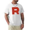 Pokémon Anime Rocket Team Logo Printed T-Shirt Summer Men's and Women's Plus Size Harajuku Trend Loose Casual Short Sleeve Top