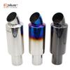 EPLUS Universelles Hochwertiges Edelstahl Auto & Motorrad Auspuffanlage Schalldämpfer Endrohrspitze 51mm 63mm 76mm
