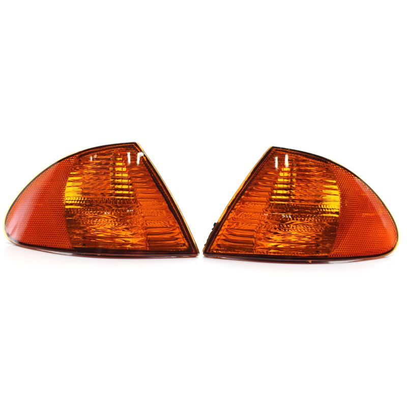 1 Pair Car Corner Turn Signal Light For BMW 3 Series E46 1999-2001 Signal Indicator Corner Lamp Car Turn Signal Lamp Yellow