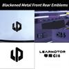 For 2025 Leapmotor B10/C10/C01/C16 Blackened Metal Front Rear Emblems Universal Vehicle Logo Cover Sporty Upgrade NonDestructive
